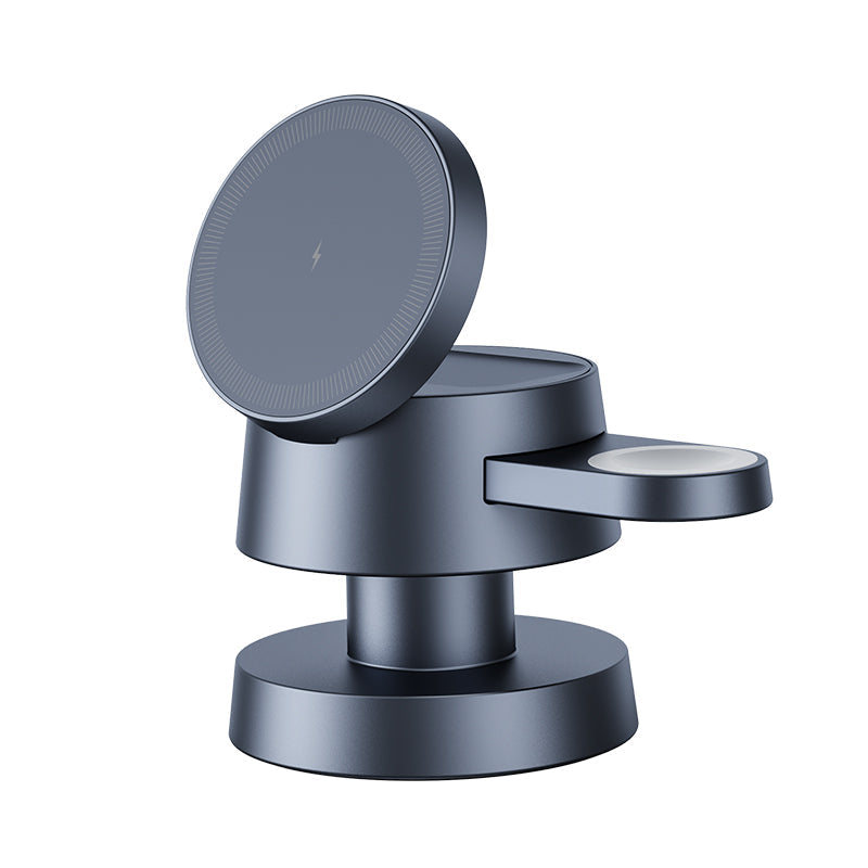 Mushroom Style 4-in-1 Wireless Charging Stand with Lamp
