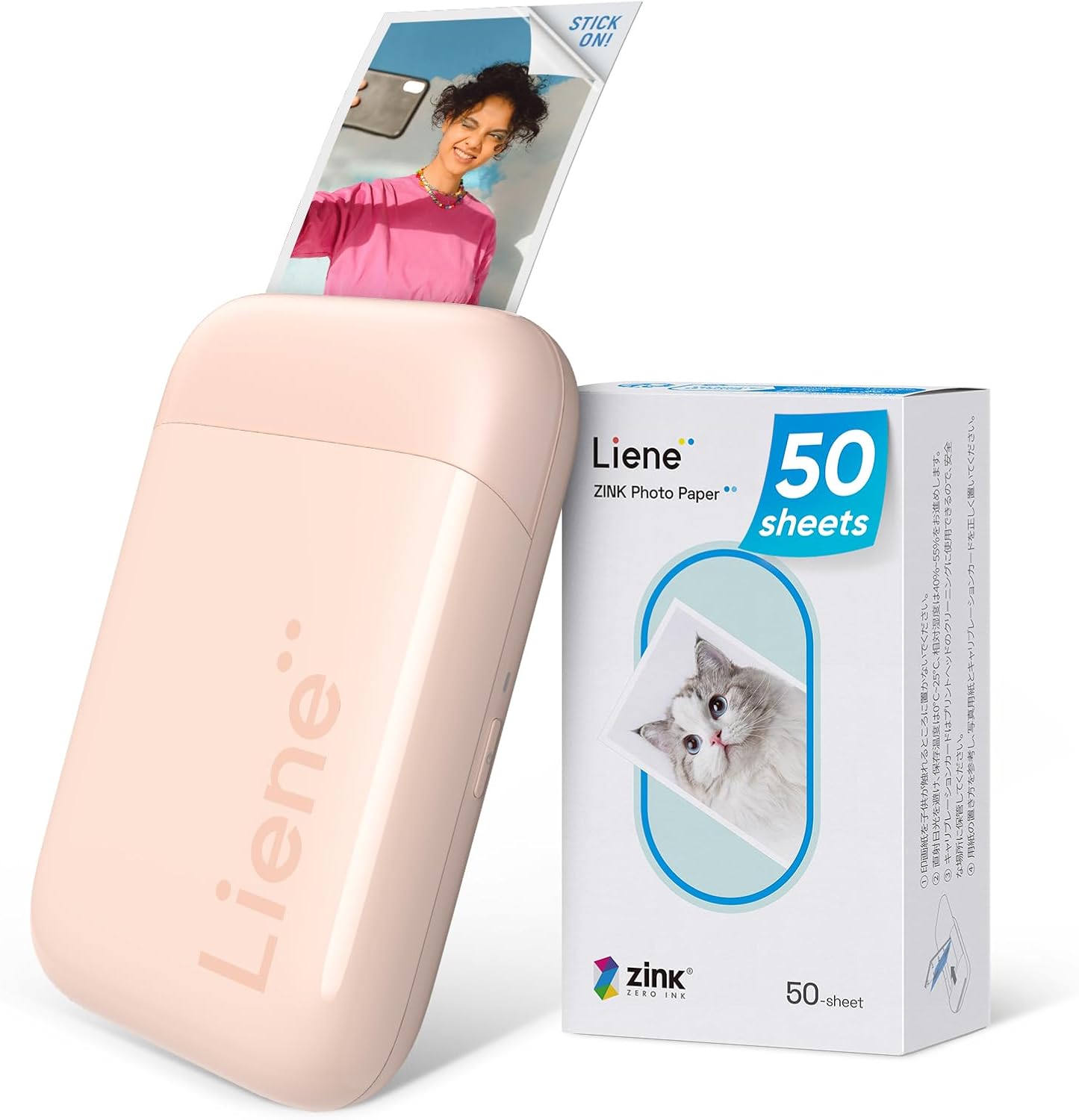 Mini Photo Printer, Bluetooth 5.0, Compatible w/iOS & Android