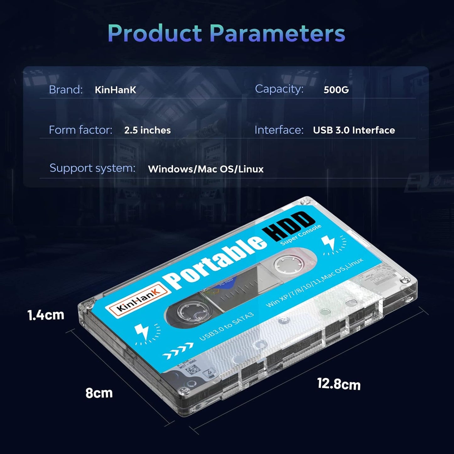 Portable Game Drive Built-in 110,000+ Games | 500GB HDD | FREE Controller (Gamepad)