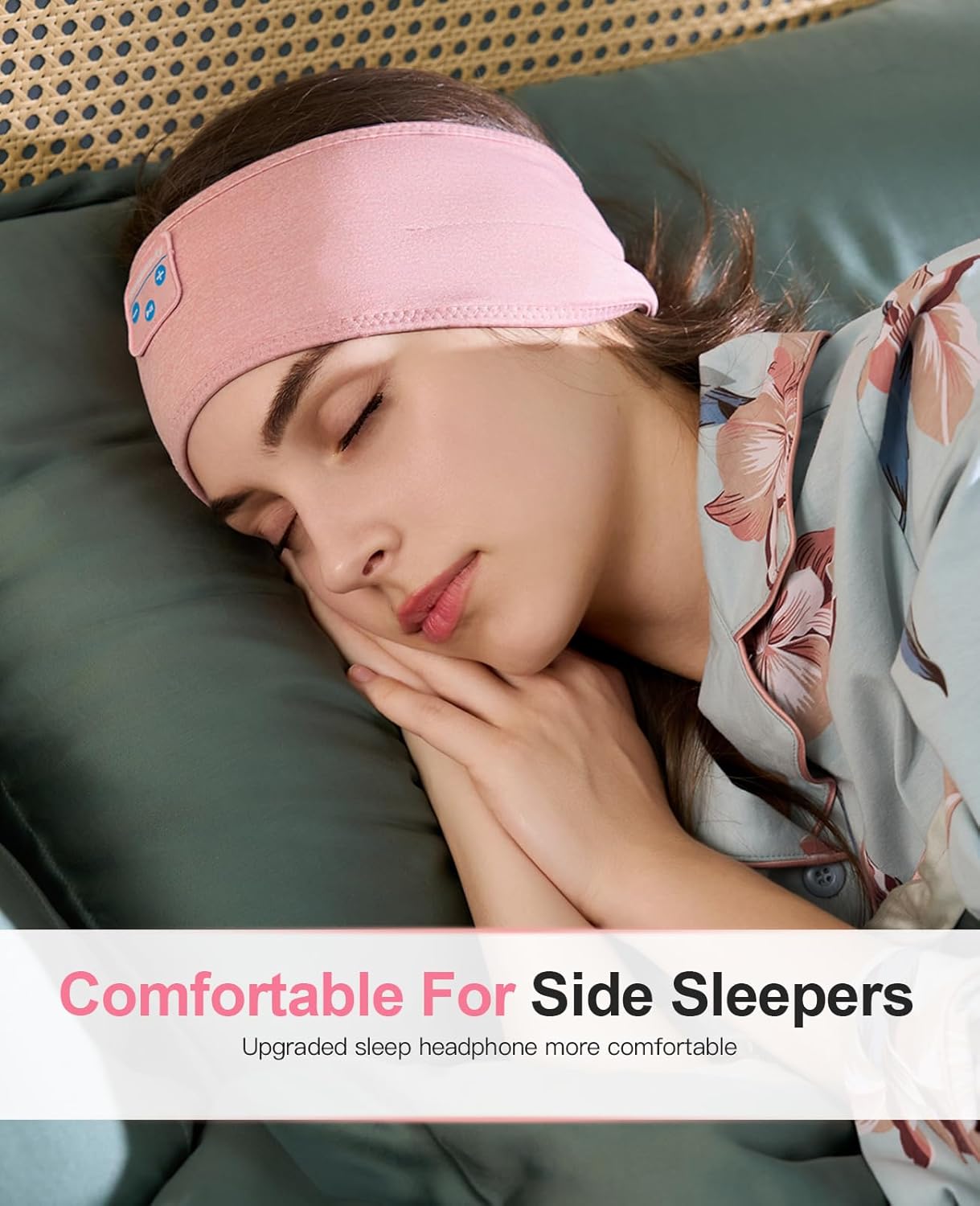 Perytong Sleep Headphones Wireless, Bluetooth Sports Headband Headphones with Ultra-Thin HD Stereo Speakers Perfect for Sleeping,Workout,Jogging,Yoga,Insomnia, Air Travel, Meditation