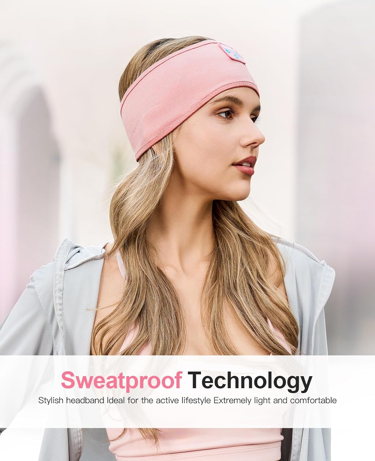 Perytong Sleep Headphones Wireless, Bluetooth Sports Headband Headphones with Ultra-Thin HD Stereo Speakers Perfect for Sleeping,Workout,Jogging,Yoga,Insomnia, Air Travel, Meditation