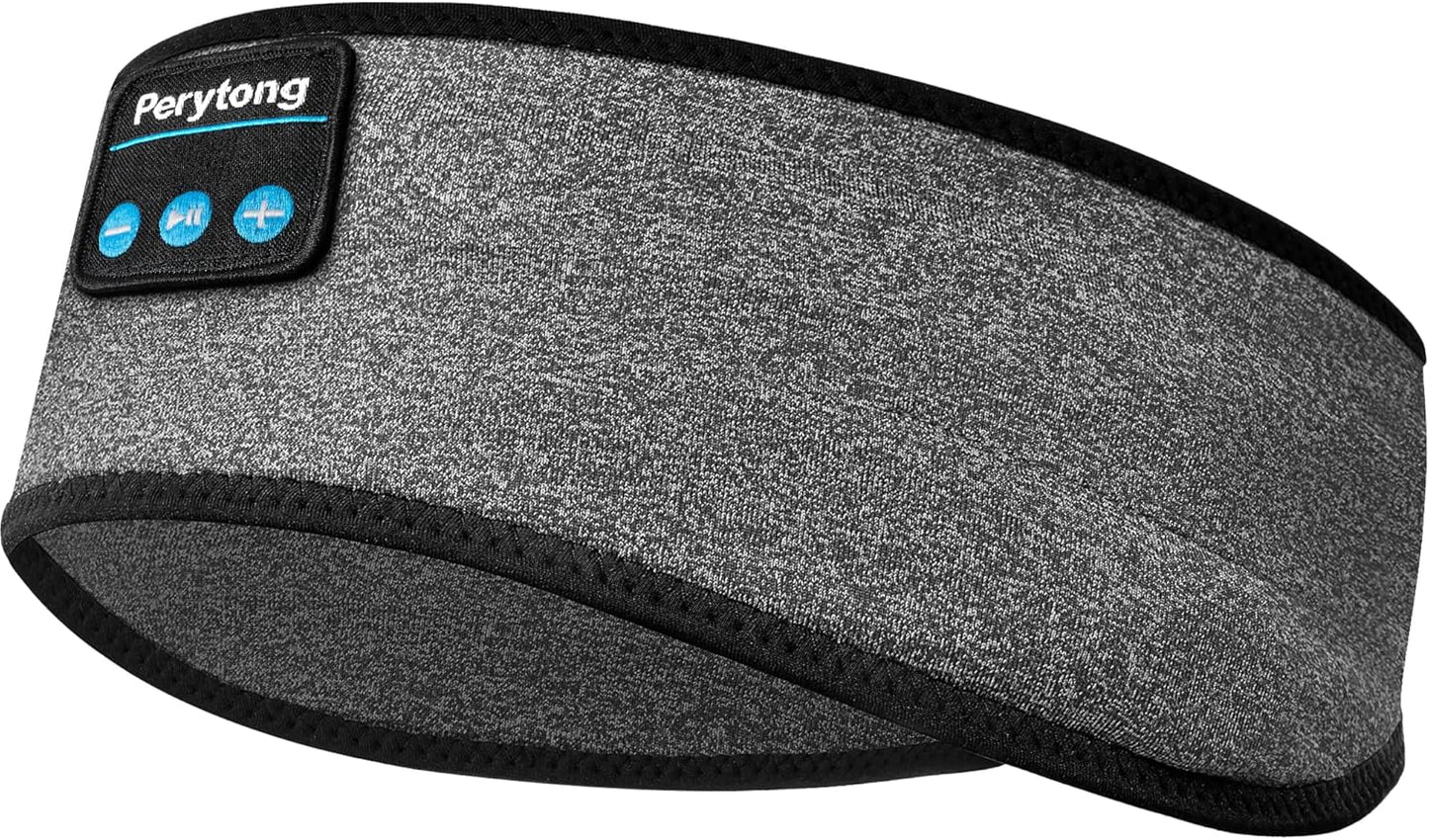Perytong Sleep Headphones Wireless, Bluetooth Sports Headband Headphones with Ultra-Thin HD Stereo Speakers Perfect for Sleeping,Workout,Jogging,Yoga,Insomnia, Air Travel, Meditation