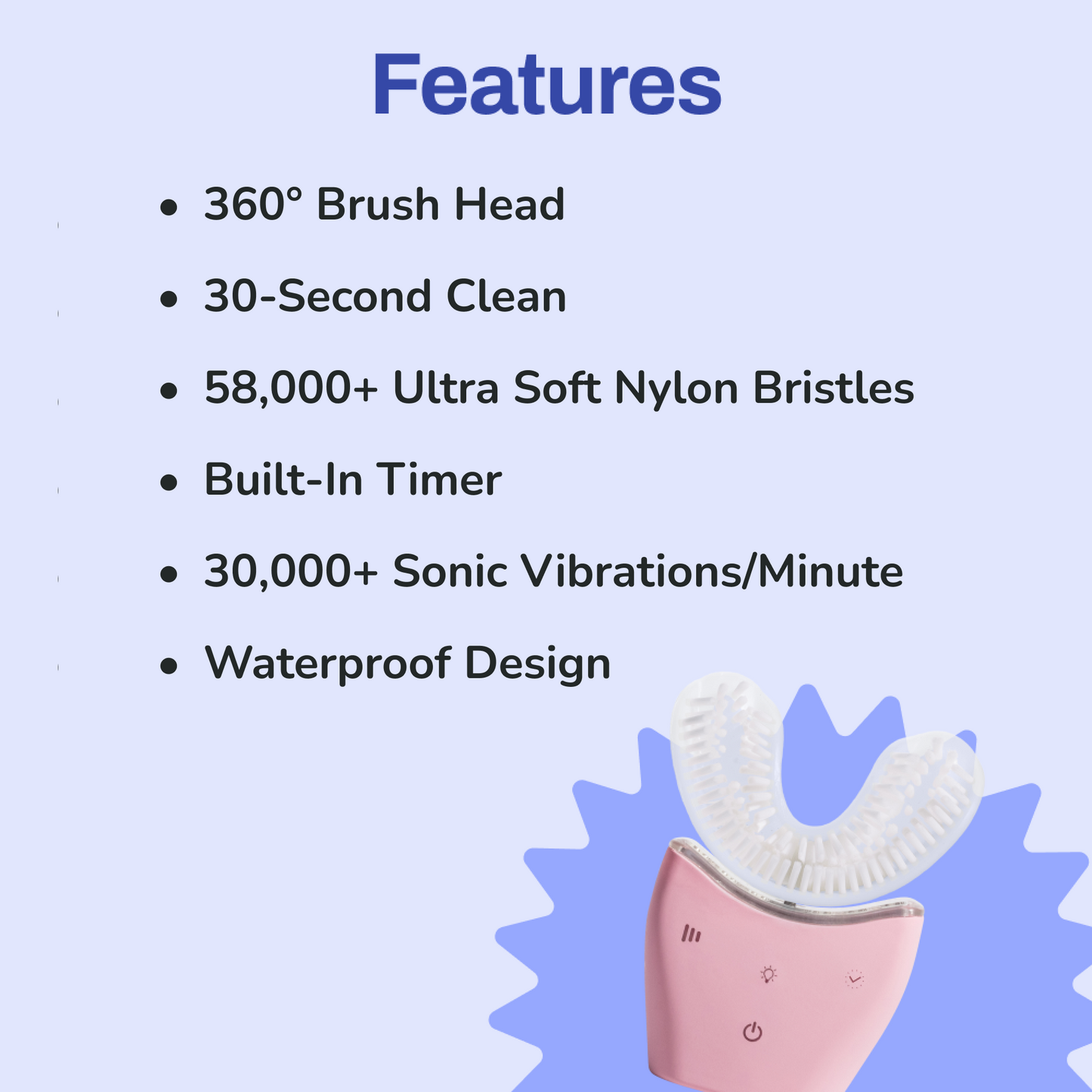 U Shaped Automatic Toothbrush