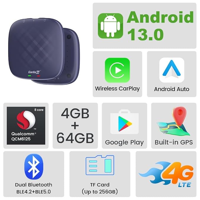 CARLINKIT Ai Box Pro with Android 13.0