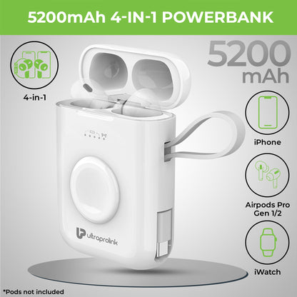 4-in-1 PowerBank for iPhone - Pods Pro - iWatch