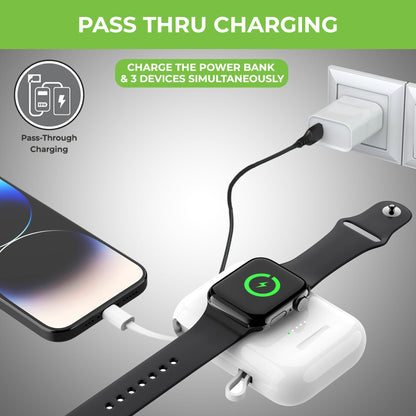 4-in-1 PowerBank for iPhone - Pods Pro - iWatch
