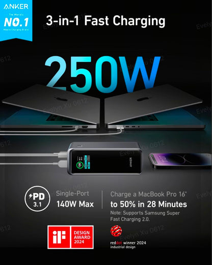 Prime Power Bank, 27,650mAh 3-Port 250W Portable Charger