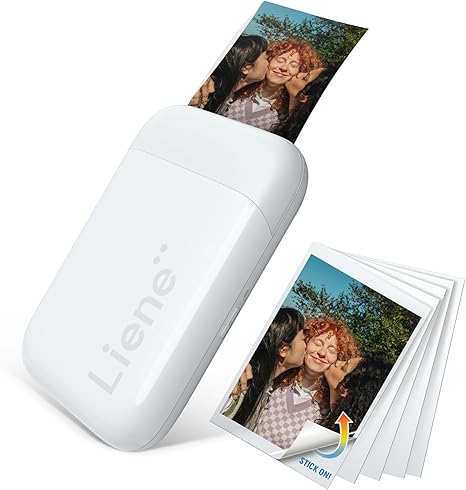 Mini Photo Printer, Bluetooth 5.0, Compatible w/iOS & Android