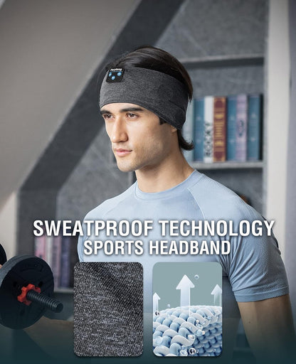 Perytong Sleep Headphones Wireless, Bluetooth Sports Headband Headphones with Ultra-Thin HD Stereo Speakers Perfect for Sleeping,Workout,Jogging,Yoga,Insomnia, Air Travel, Meditation