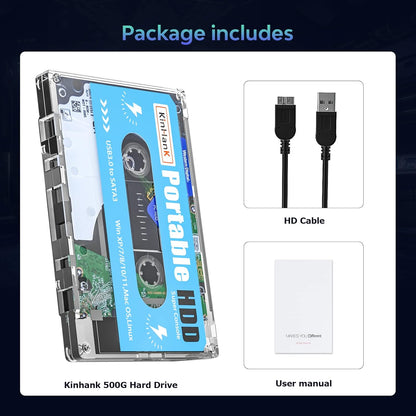Portable Game Drive Built-in 110,000+ Games | 500GB HDD | FREE Controller (Gamepad)