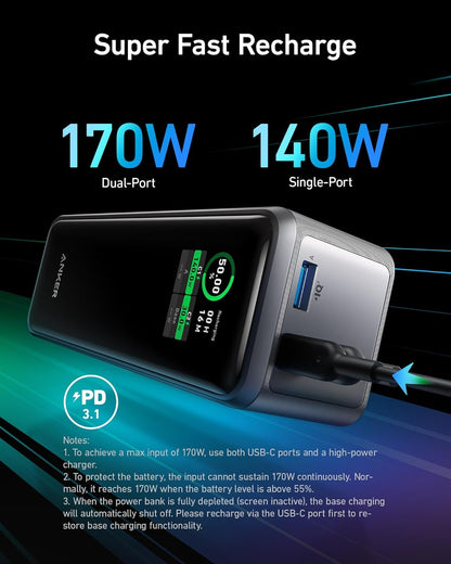 Prime Power Bank, 27,650mAh 3-Port 250W Portable Charger