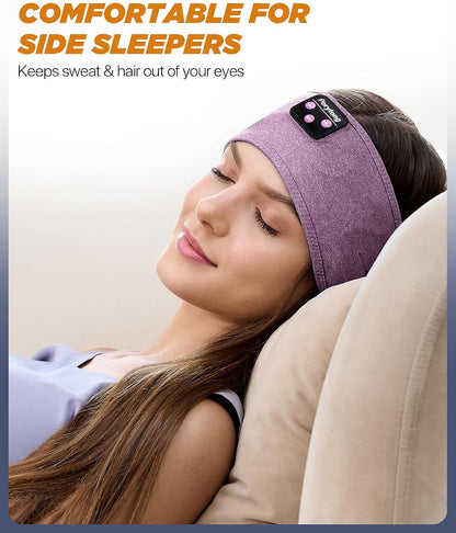 Perytong Sleep Headphones Wireless, Bluetooth Sports Headband Headphones with Ultra-Thin HD Stereo Speakers Perfect for Sleeping,Workout,Jogging,Yoga,Insomnia, Air Travel, Meditation
