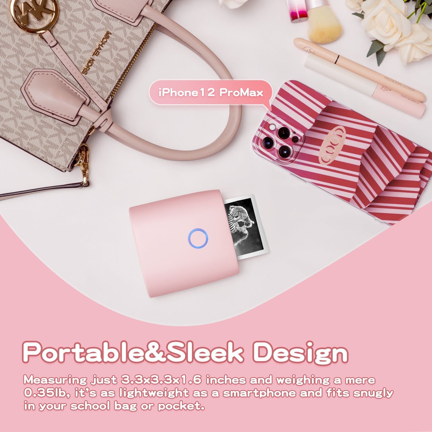 Mini Sticker Printer-2 Inch Bluetooth Thermal Pocket Printer