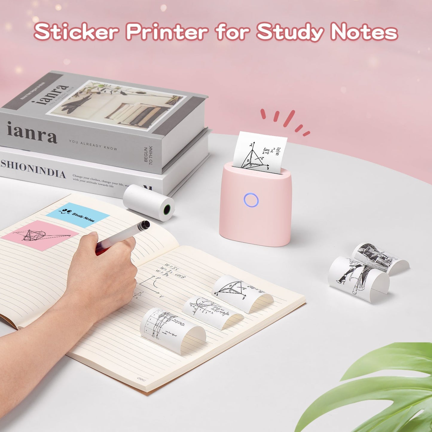Mini Sticker Printer-2 Inch Bluetooth Thermal Pocket Printer