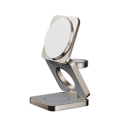 Q2.Mag 3-in-1 Magnetic Wireless Charging Stand Qi2 25W