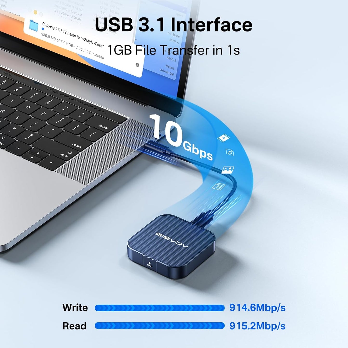 ACASIS 2230 SSD Enclosure with Magnetic Suction 10Gbps (UP to 2TB)